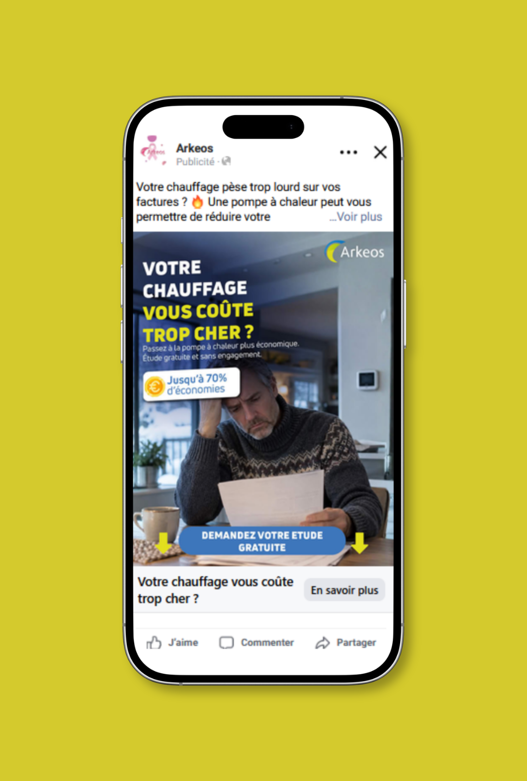 Étude de cas ARKEOS : campagnes publicitaires Facebook et Instagram ayant généré plus de 100 prospects en 3 mois