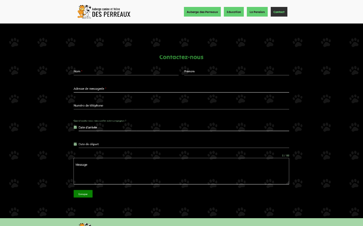 Nouvelle page de contact du site SINFORACE réalisée par EZ COMM